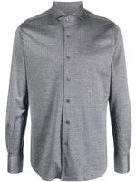 Canali chemise à motif en jacquard - Gris - thumbnail