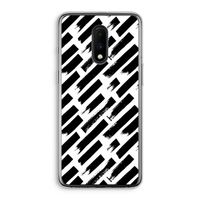 Zwarte vegen: OnePlus 7 Transparant Hoesje