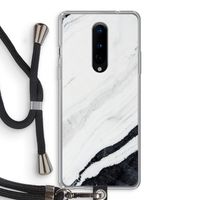 Elegante marmer: OnePlus 8 Transparant Hoesje met koord