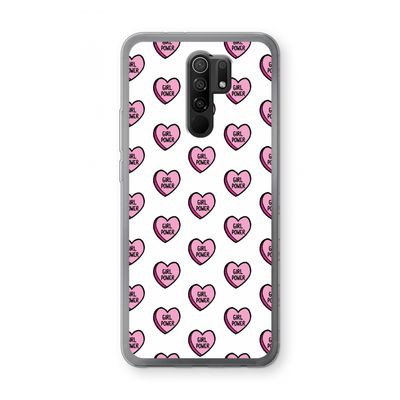 GIRL POWER: Xiaomi Redmi 9 Transparant Hoesje
