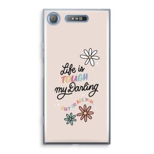 Tough Life: Sony Xperia XZ1 Transparant Hoesje