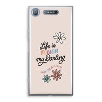 Tough Life: Sony Xperia XZ1 Transparant Hoesje