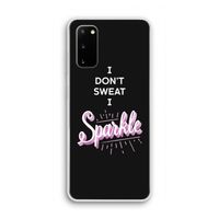 Sparkle quote: Samsung Galaxy S20 Transparant Hoesje