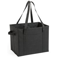 Auto kofferbak/kasten organizer tas zwart vouwbaar 34 x 28 x 25 cm - thumbnail