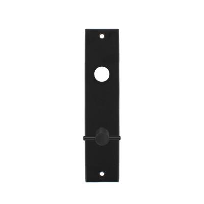 Intersteel Kortschild rechthoekig met toilet-/badkamersluiting 72/8mm - mat zwart
