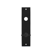 Intersteel Kortschild rechthoekig met toilet-/badkamersluiting 72/8mm - mat zwart
