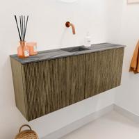 Toiletmeubel Mondiaz Joya Dlux | 100 cm | Meubelkleur Dusk | Faye wastafel Sombra Wasbak Midden | Zonder kraangat(en)