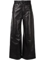 Proenza Schouler White Label pantalon ample à taille haute - Noir - thumbnail