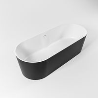 Vrijstaand bad Mondiaz Noble | 180x75 cm | Solid surface | Ovaal | Urban - Talc
