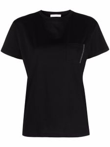 Fabiana Filippi t-shirt cintré à poche poitrine - Noir