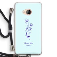 Bloom with grace: HTC U Play Transparant Hoesje met koord