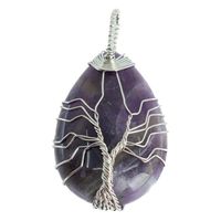Edelsteen Hanger Levensboom Amethist (4 cm)