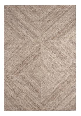 LABEL51 Vloerkleed 'Blendy' Wol, 160 x 230cm, kleur Taupe