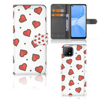 OPPO A73 5G Telefoon Hoesje Hearts - thumbnail