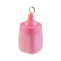 Amscan Ballongewicht babyfles roze 9 cm | 24 stuks