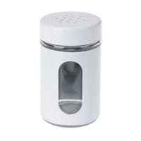 Excellent Houseware Peper / Zoutstrooier - glas - wit - 94 ml - Kruidenstrooier - Specerijen potje