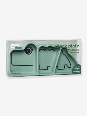 Stick & Stay kroko bord van siliconen DONE BY DEER groen