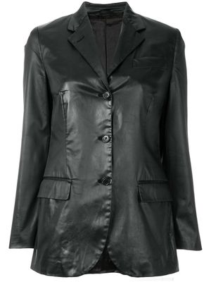 Helmut Lang Pre-Owned notched lapel buttoned jacket - Noir