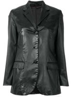 Helmut Lang Pre-Owned notched lapel buttoned jacket - Noir - thumbnail