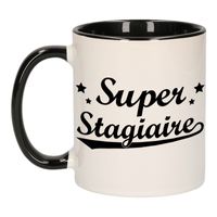 Super stagiaire cadeau mok / beker met sterren 300 ml