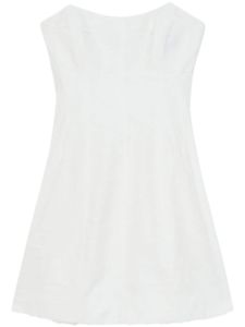 Aje robe courte Vibration en jacquard - Blanc