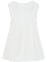 Aje robe courte Vibration en jacquard - Blanc