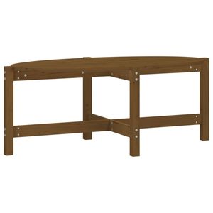 vidaXL Salontafel 118x63x45 cm massief grenenhout honingbruin