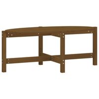 vidaXL Salontafel 118x63x45 cm massief grenenhout honingbruin - thumbnail