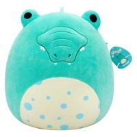 Squishmallows knuffel pluche - tortuga blauwgroene alligator, 40cm