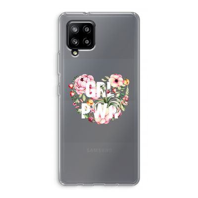 GRL PWR Flower: Samsung Galaxy A42 5G Transparant Hoesje