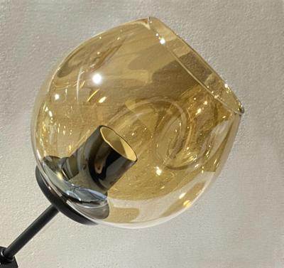 Hanglamp Graham 8L Zwart Frame - 3 glas keuzes - ledlampen inclusief