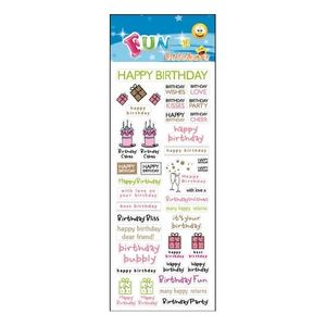 Stickervel happy birthday