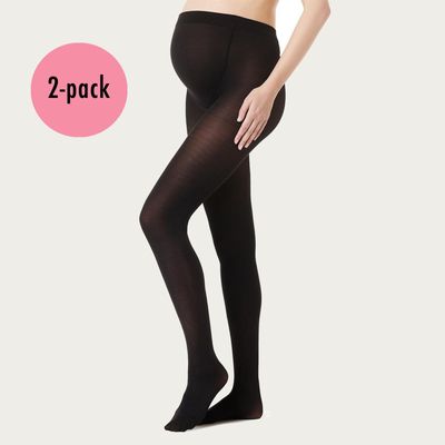Noppies Zwangerschapspanty Positiepanty 50 Den Zwart 2-Pack