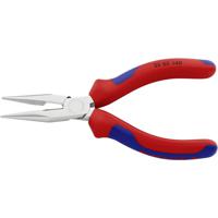 Knipex 25 05 140 Elektronica en fijnmechanica Platte rondbektang Recht 140 mm