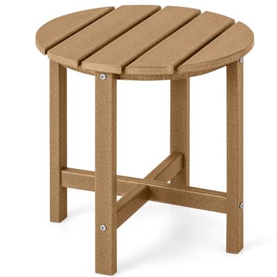 Bijzettafel Kleine Tuintafel Balkontafel Weerbestendig voor Terras Balkon Tuin 46 x 46 x 46 cm Bruin/Wit/Zwart