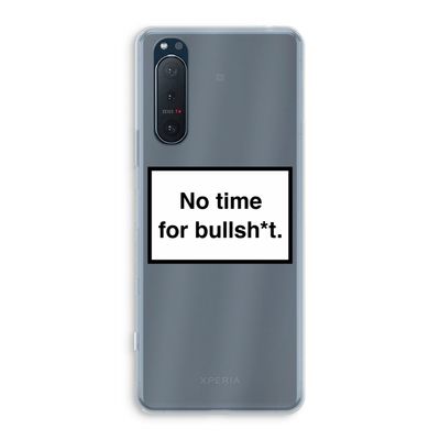 No time: Sony Xperia 5 II Transparant Hoesje