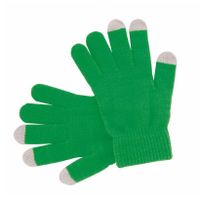 Touchscreen smartphone handschoenen groen voor volwassenen - thumbnail