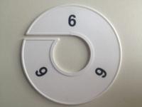 Maatring 11cm wit/zwart 6