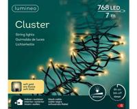 Led cluster 7 meter 768 LED zwart/soft gold Lumineo - Lumineo