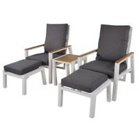 Coda white wit duo loungeset - 2 persoons - thumbnail