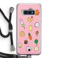 Happy bento friends: Samsung Galaxy S10e Transparant Hoesje met koord