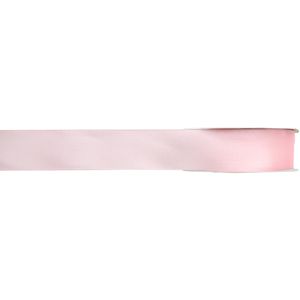 1x Hobby/decoratie roze satijnen sierlinten 1 cm/10 mm x 25 meter