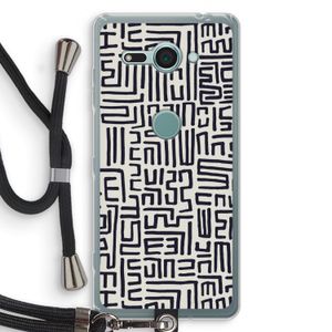 Moroccan Print: Sony Xperia XZ2 Compact Transparant Hoesje met koord