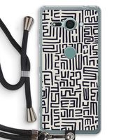 Moroccan Print: Sony Xperia XZ2 Compact Transparant Hoesje met koord