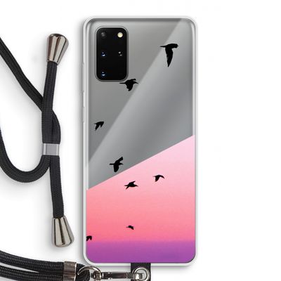 Fly away: Samsung Galaxy S20 Plus Transparant Hoesje met koord