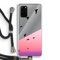 Fly away: Samsung Galaxy S20 Plus Transparant Hoesje met koord