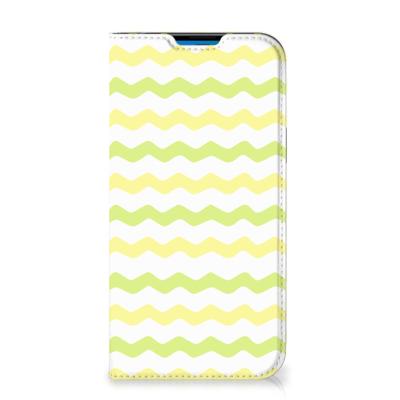 iPhone 14 Pro Max | Hoesje met Magneet | Waves Yellow