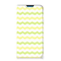 iPhone 14 Pro Max | Hoesje met Magneet | Waves Yellow