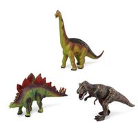 Speelgoed dino dieren figuren 3x stuks dinosaurussen - Speelfigurenset - thumbnail