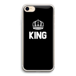 King zwart: iPhone 7 Transparant Hoesje